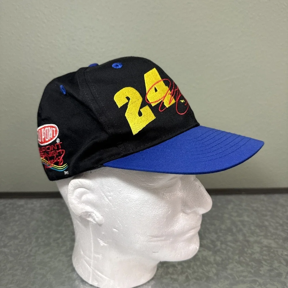 Vintage Chase Jeff Gordon Race Hat One Size Snapback Black Blue Competitors View
